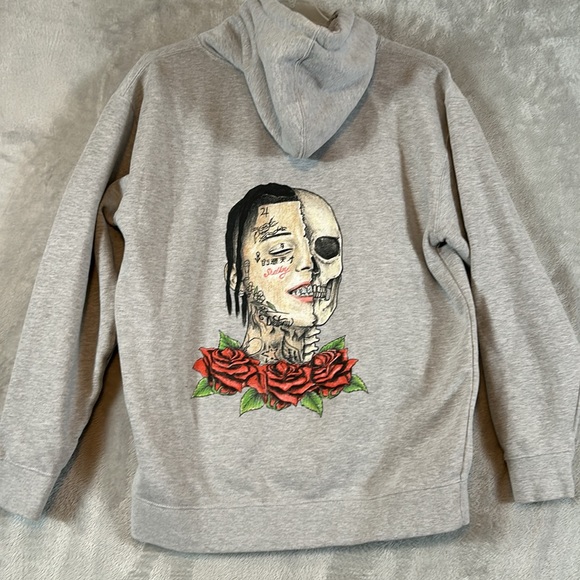 independent Other - Lil Skies Butterfly Ribs Hoodie Sweatshirts sz L